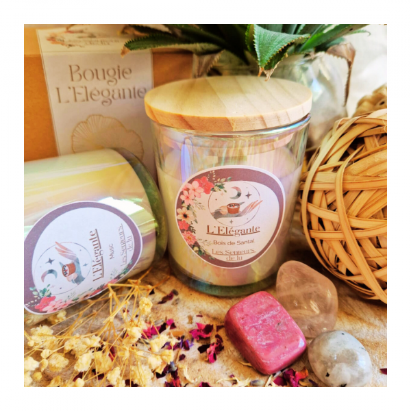 Bougie l’Elégante Bois de Santal