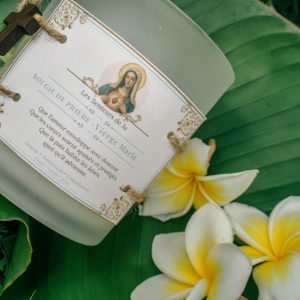 <strong>Bougie de prière Vierge Marie</strong> – Pour apaiser le cœur, se sentir protégée et s’envelopper d’amour et de douceur