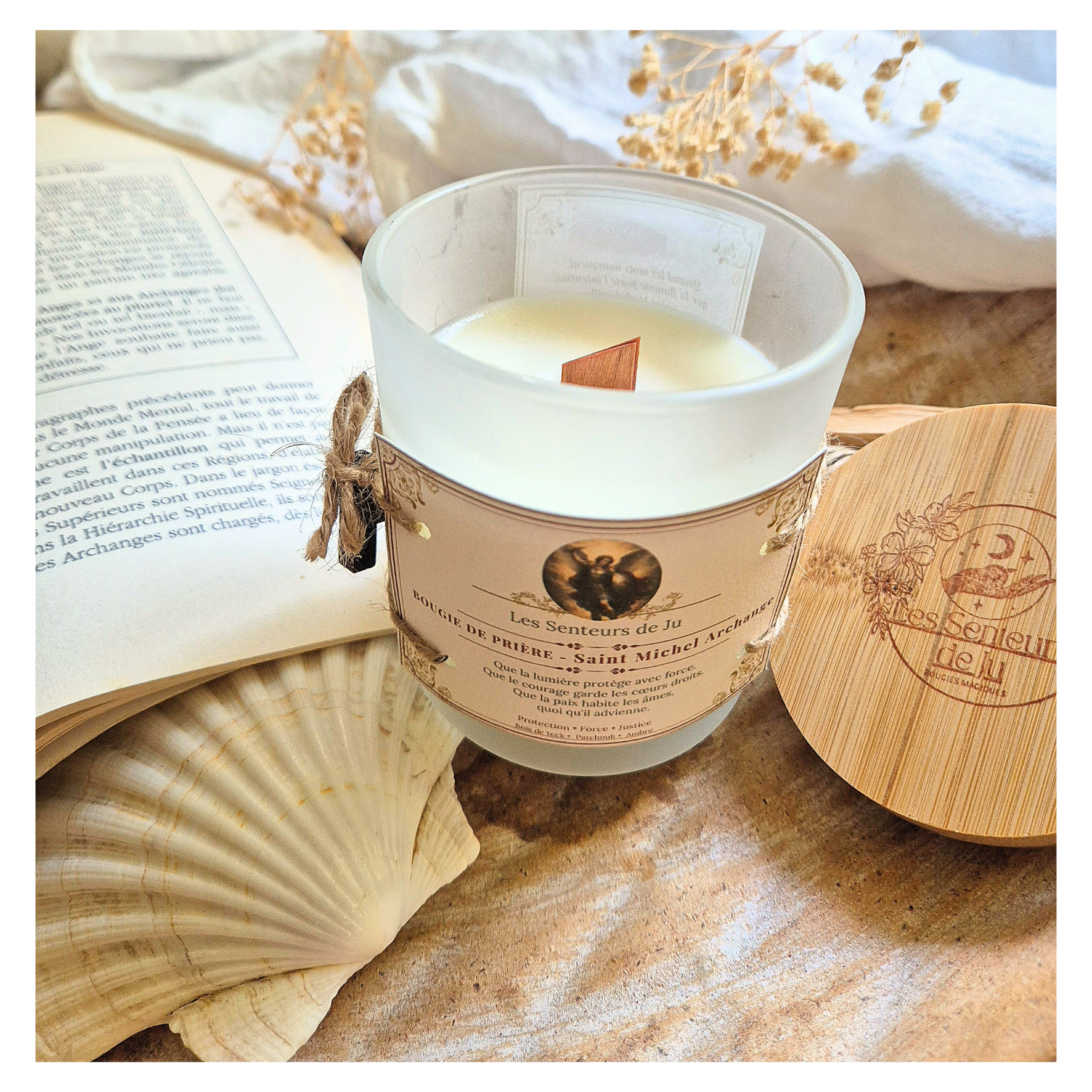 <strong>Bougie de prière Saint Michel Archange </strong>– Pour se protéger, retrouver sa force et avancer avec courage – Image 2