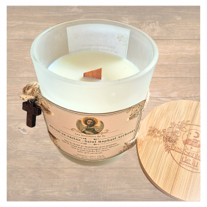 Bougie de prière Saint Raphaël Archange – Pour accompagner la guérison, apaiser le cœur et retrouver la paix intérieure